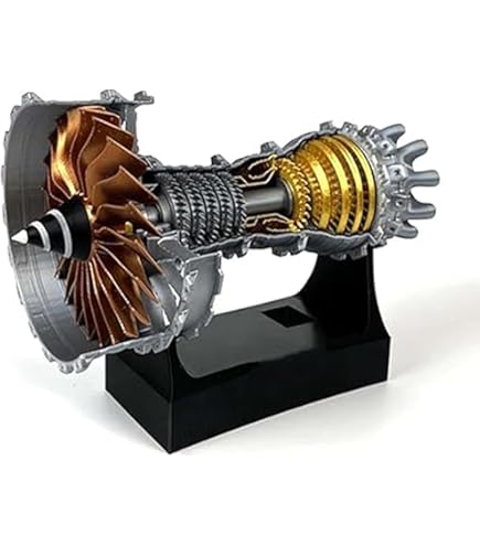 Pulse Jet Engine Model - Metal Airplane Engine With Electronic Ignition For Science Education