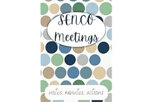 SENCO Meetings: notes, minutes, actions - keep on top of the meeting admin, get organised with this handy meeting record book.