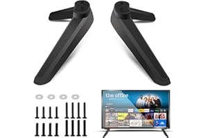 DECORDWELL Universal TV Ständer, TV-Sockelfüße mit Schraubenset, TV Halterung, TV Standfuss TV Standfuß TV Mounts Ersatz-TV-Ständerbeine für die meisten LED-Plasma-Flachbildschirme 27 28 29 30 32 37 40 55 inch