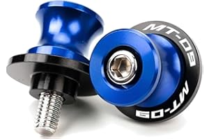 CCYYMOWOK MOWOK M6 Motorcycle Nottolini Accessories for MT 09 MT09 TRACER FZ09 2014-2022 2023 2024 2025 MT-09 SP 6 mm Rear Swingarm Nottolini for Motorcycle Lift Stand (Blue)