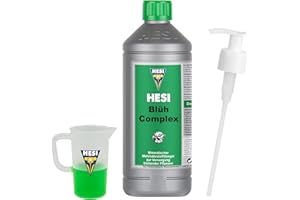 Hesi Bloom Complex 1L mit Dosierpumpe und Messbecher – Blüh Komplex für kräftige Blüten