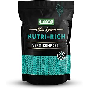 IFFCO Urban Gardens - Vermicompost 5kg – Nutri Rich | Cow Dung Based Manure for Home Garden, Terrace & Balcony Plants