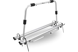 BERGER Super XL | Portabici Auto Camper in Alluminio - Gancio di Traino per 2 Biciclette, adatto a Biciclette Elettriche, r-bike e Mountain Bike - Porta Bici da Auto Pieghevole e Facile da Montare