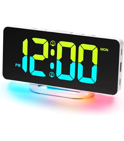 Orologio da parete RGB * orologio a 12/24 ore con luce * colorata, orologio fotografico automatico con * * di regolazione della luminosità, orologio * a colori solidi con sfumatura di * orologio