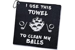 XYUXWLG Golf Towel, Funny Golf Gifts For Men Novelty Golf Towels for Golf Bags With Clip Golf Accessories Presents for Men Boyfriend Birthday Father's Day