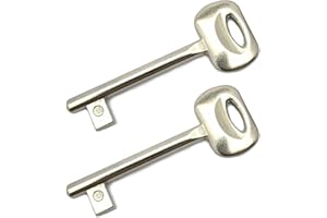 GAMOBIFER Chiave per serrature porte interne a incasso BONAITI. (NICHELATA, 8)