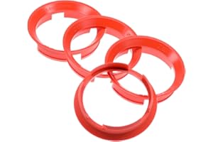 PGONA 4 x Anneaux 63,4 x de centrage 57,1 mm Rouge Jantes Anneaux fabriqué en Allemagne