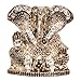 Brass Silver Plated With Stones Hindu God Shri Ganesh Car Dashboard Statue Lord Ganesha Idol Bhagwan Ganpati Handicraft Decorative Spiritual Puja Vastu Showpiece Figurine - Religious Pooja Gift Item & Murti for Mandir / Temple / Home Decor / Office / Study Table RS.246.00