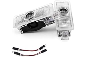 IGEAIIE Car Door Lights, 2 Pack LED Door Projector Logo Lights, Wireless Welcome Puddle Lights, Ghost Shadow Lights Compatible with 3/5/6/7/X1/X2/X3/X4/X5/X6/X7/Z/M/GT Series