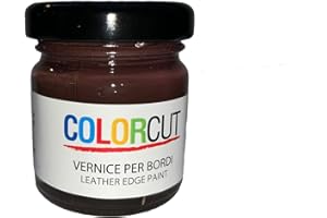 MG LAVORAZIONE ARTIGIANALE PELLE E CUOIO Tintura per bordi"Color cut" 30 ml - Tintura per rifiniture bordi ed orli in pelle e cuoio, Colore: 33: Brasil