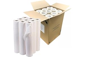 Ideal 365 Premium 40m Hygiene Roll for Loungers in White - 9 Pieces