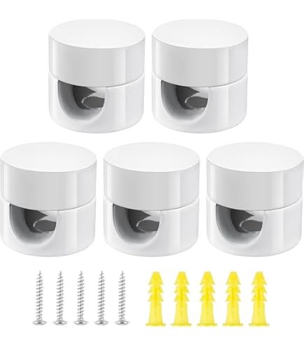 Set 8 Decentratori Per Cavi Da Soffitto OASHISU - Bianco, Plastica ABS, Per Lampadari E Illuminazione - Foto 5