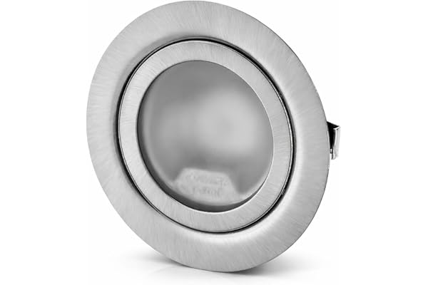 ADAKAT Inbyggd spotlight i fullmetall G4 12 V med glaslock, installation 60 mm
