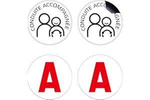 BEIIEB 4 pièces d'autocollants magnétiques pour Voiture,Conduite accompagnée magnetique Autocollant，Autocollant de Voiture de Protection Solaire imperméable, adapté aux Jeunes conducteurs, etc.