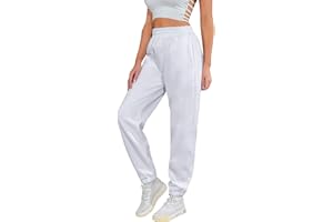 heekpek Pantalon Jogging Femme en Coton Sport Yoga et Fitness en Hiver Élastique Taille Haute Pants avec Poche Pantalon de Training