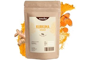 ‎VOM-ACHTERHOF Kurkuma Pulver 1000g | Gelbwurz gemahlen | aromatisch würzig | Turmeric zum Würzen & Kochen | hochwertige Kurkumawurzel (Curcuma) gemahlen | schadstoffuntersuchte Spitzenqualität | vom Achterhof
