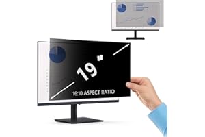 PaceBid 19 Inch Privacy Screen Filter for 16:10 Aspect Ratio Laptop/Computer Monitor Anti-scratch Anti-Glare Protector Anti-Spy Protector Film Filter Privacy Widescreen Display (19", 16:10)