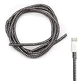 Aputue Spiral Kablo Koruyucu, 2 Adet 1.6m Hayvanlara Karşı Kabloları Koruma, Kulaklık Kablosu İ&ccedil;in Spiral Kablo Kılıfı, Telef