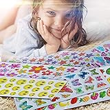 🦄【POSITIVE BELOHNUNG FÜR KINDER】 - Dieses Aufkleberpaket kann als perfektes Instrument verwendet werden, um Anstrengung und gutes Verhalten zu belohnen. Ein Aufkleber ist der beste Preis. Lehrer, Eltern und Großeltern können mit diesen Aufklebern zu jeder Gelegenheit oder zum Würzen von Kindern ein lächelndes Gesicht ernten.