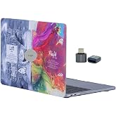 MacBook Air Kılıf 13.6 İn&ccedil; M2 M3 M4 Uyumlu Brain Tasarım TPU Sert Kapak İnce Hafif Darbe Koruma Yaratıcı Desen Sol Beyin Sağ 