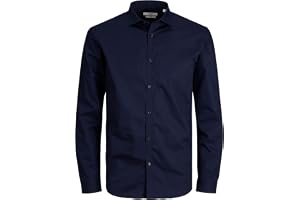 Jack & Jones män, unisex Jprblacardiff Shirt L/S Noos Långärmad topp