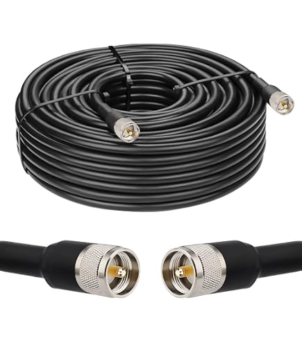 Cavo Coassiale LMR400 Ultra Bassa Perdita Con Connettori PL-259 – 100ft/50ft/20ft/15ft - Foto 3