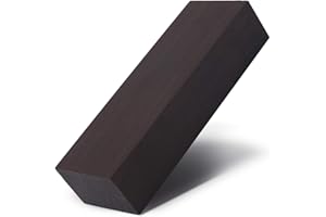 AYNEFY 12 X 4 X 2,5 Bois D'ébène Noir Matériel de Bricolage Vierge pour Instruments de Musique Outils Outils, Couteaux Poignée Bois Africain Blanc, Artisanat Accessoires de Musique