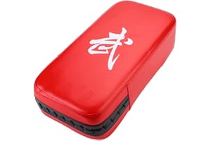 DILWE Cible de frappe avec bande de poignet et cuir PU durable pour boxe, muaythaï, karaté, kickboxing et entraînement de pied