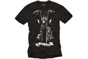 MAKAYA Camiseta Hombre - Bad Seed Motorcycle T-Shirt