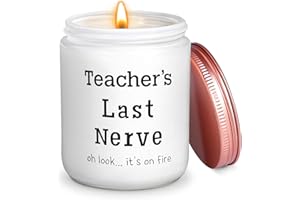 Coldbling Teacher Candles Teacher Appreciation Gifts, Teacher Gifts for Women, Men, Soy Candles Gifts for Teachers, Birthday Gifts, Retirement Gifts for Teachers, Lavender Scented