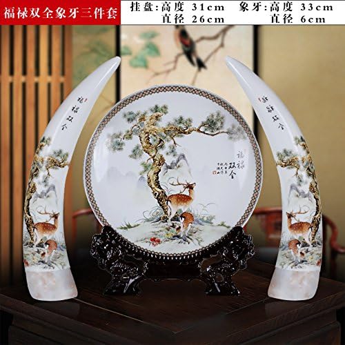 WSXA2 Jingdezhen Ceramics Three Sets Of Large Modern Pastel Ivory Vases Are Home Furnishing Decorative Ornaments,Have Both Fame And Wealth