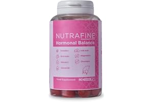 ‎NUTRAFINE Nutrafine PMS Hormon Balance Frauen Gummies – Wechseljahre Gummis pflanzlich mit Löwenzahn, Bromelain, Vitamine & Mineralstoffe – 60 Wechseljahre Gummis