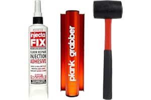 Floor-Fix Pro - Plank Grabber - Mallet Pack - Nano-Suction Tapping Block - Floor Installation Tool - Includes Spare Suction Pad - Ideal for Floating Floors, Wood Laminate (pgmffp)