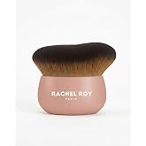 RACHEL ROY PARIS Profesyonel Kabuki Fond&ouml;ten Fır&ccedil;ası, Pembe Ahşap Saplı, Sentetik Kıllı, Pudra ve Allık Uygulaması İ&ccedil;in, Tekl