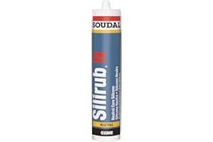 SOUDAL Mastics menuiserie silicone neutre Silirub Color coloris gris terre dombre RAL 7022 cartouche de 310 ml