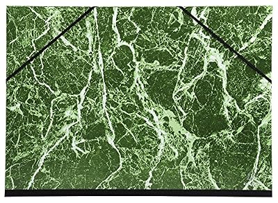 Exacompta Carton a dessin papier marbre verni avec elastiques 37x52-1/2 raisin