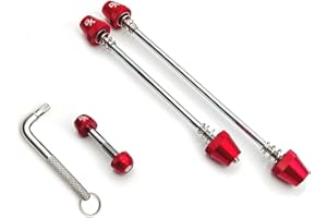 ONIPAX Bike Anti-Theft Locking Skewer 7 Lobe Bicycle Wheel Hub Secure Binder Bolt Kit with Key