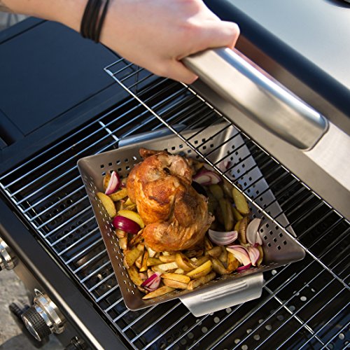 Bruzzzler Hähnchenbräter, Geflügelgriller für Brathähnchen, Edelstahl - 2