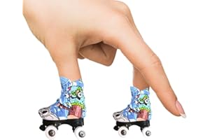 SOLLEE Rollerskates Finger Finger Skateboard Spielzeug -Finger-Skates -Finger-Spielzeug-Set Partygeschenke Geschenk für Kinder Erwachsene