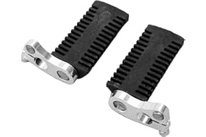 FLAMEER 2 Packs 12mm Motorcycle Foot Peg Rest Pedals Floor Boards Compatible with 43cc 47cc 49cc Mini Moto Pocket Bike