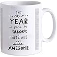 TIED RIBBONS Happy New Year Gift for Girlfriend, Boyfriend, Friend, Motivational Quotes Printed Coffee Mug(325 ml)