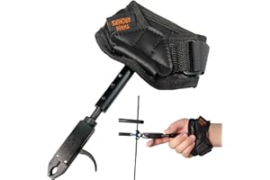 THREE ARCHERS Tir à l'arc Arc Compound Trigger Déclencheur d'arc Dragonne réglable Tir à l'arc Étrier de frein Poignée Release Trigger Accessoires