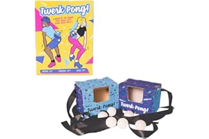 Fizz Creations - Twerk Pong | Das Original Twerk Pong | Lustiges Partyspiel | Perfektes Trinkspiel | Witziges Game für Paare, Freunde oder Familie | Partyspiele | Geschenk für Geburtstagsparty