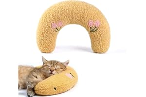 JRYXDS Coussin pour chat Jouet apaisant doux et moelleux pour animaux de compagnie Coussin en peluche Doux et Confortable, Coussins pour Chat Chiot, Jouet pour Animaux de Compagnie