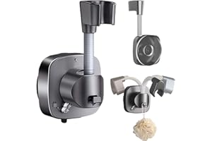 FORMVERSITY Shower Head Holder Suction Cup Shower Head Holder No Drilling Shower Head Holder 360° Adjustment Shower Head Holders No Drilling Shower Head Holder Grey