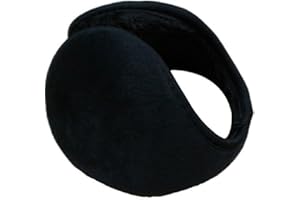 Careforyou® New Ladies Mens Black Earmuffs Winter Fleece Head Band Ear Muff Soft Warmers (Black)
