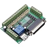DollaTek Scheda di breakout CNC a 5 Assi con accoppiatore Ottico per Driver Motore Passo-Passo MACH3