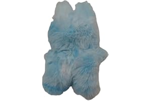 SkyJoy 3. Generation La-Bu-Bu Sitzposition Plüschtier Schlüsselanhänger mit Glitzeraugen & Extraflauschig - Kuscheliges Geschenk für Jungen/Mädchen (Blau: Sitzhaltung der dritten Generation)