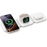 iEssentials Hub 3-in-1 Wireless Charger for iPhone, Android, Smartwatch & Earbuds,15W Wireless Charging,Compatible with All A