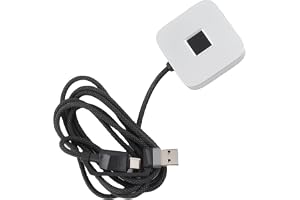 Annadue USB-Fingeravtrycksläsare, 360-graders Beröringssnabbigenkänning Biometrisk Fingeravtrycksläsare med Hello-stöd, för 10 11 PC Laptop